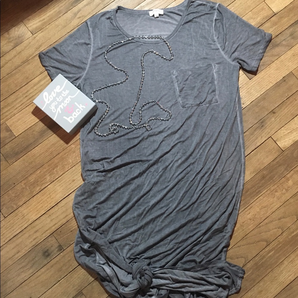 Grey T-Shirt dress